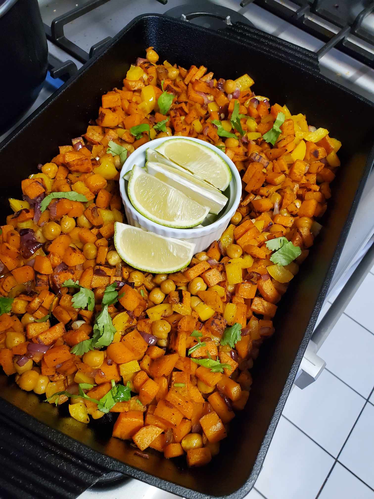 Sweet Potato Hash with Chickpeas